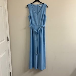 Calvin Klein Light Blue Sleeveless Jumpsuit